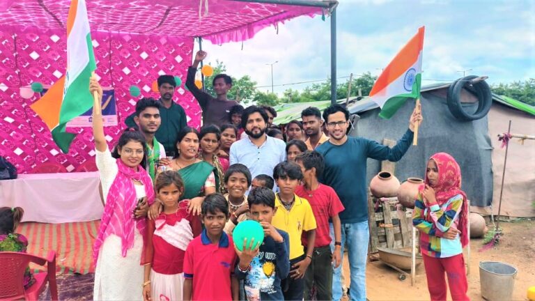 Independence Day Celebrated with the Underprivileged Children in Jaipur