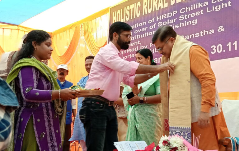 Minister of Law, Government of Odisha, inaugurates Holistic Rural Development Programme being implemented by Prayatn around Chilika Lake